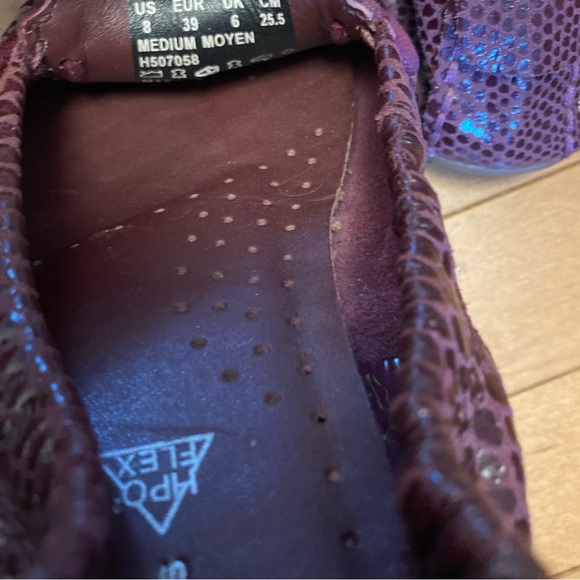 Hush Puppies Shoes Womens 8.5 M Casual Slip On Ballet Flat Plum Purple - Picture 8 of 8